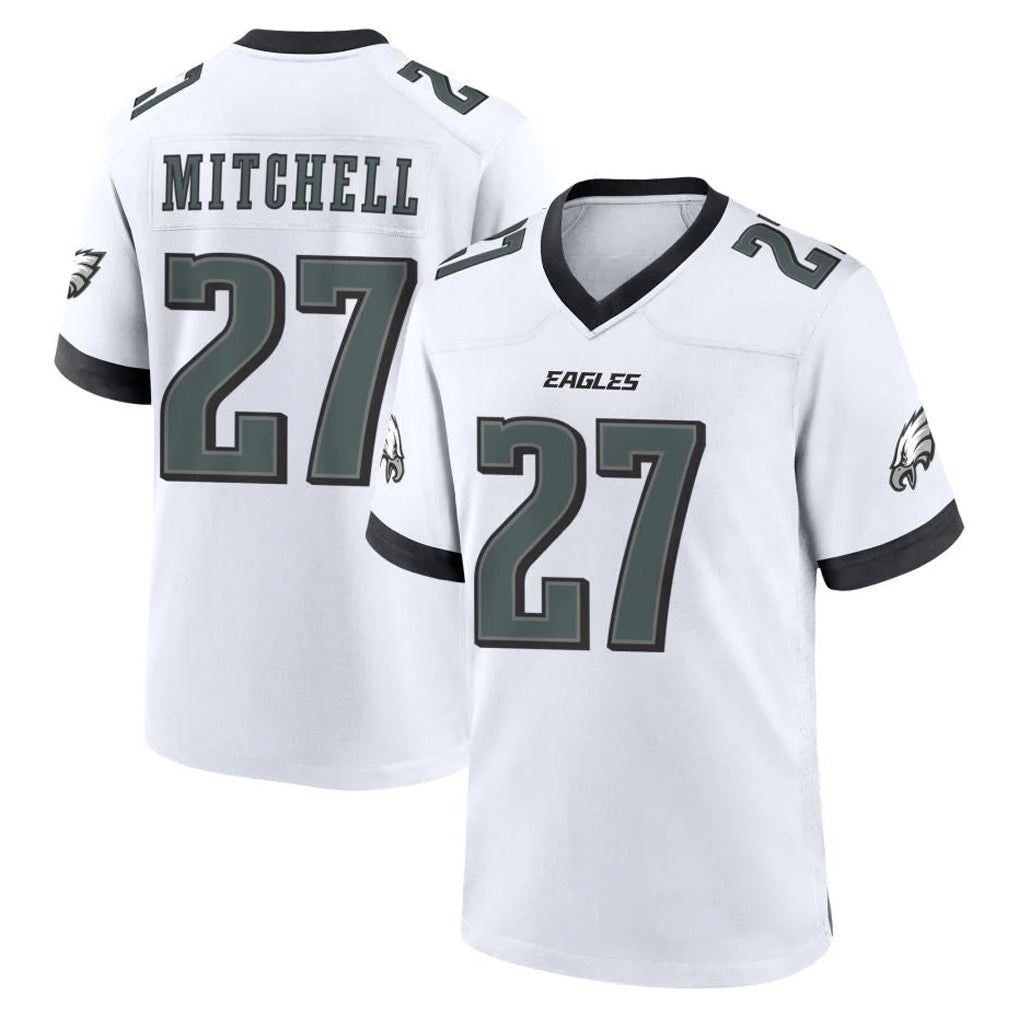 Fenge P.Eagles #27 Quinyon Mitchell Player White Game Home Stitched Jerseys