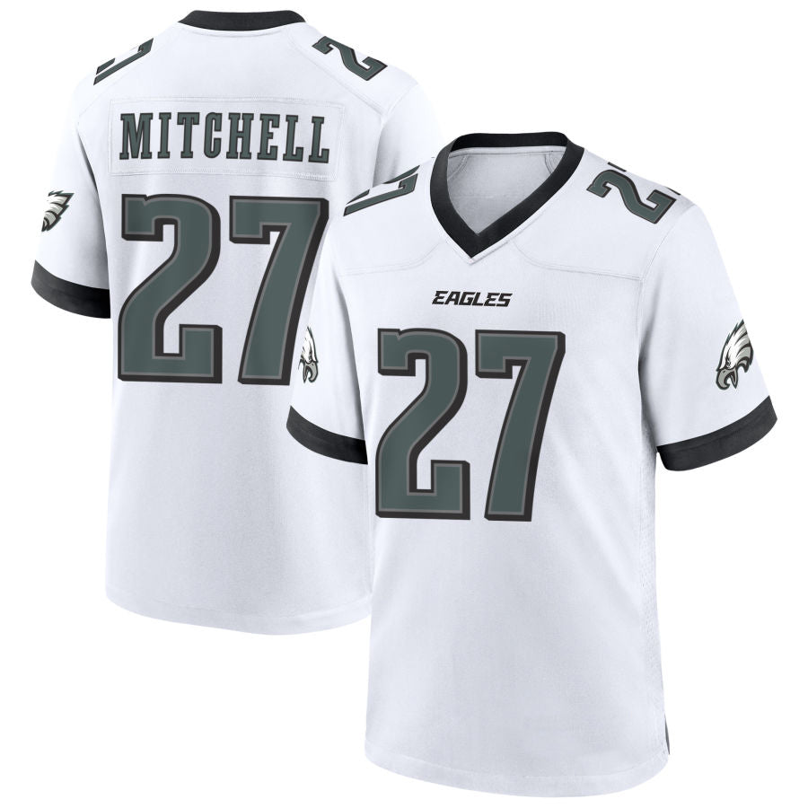 Fenge P.Eagles #27 Quinyon Mitchell Player White Home Game Stitched Jerseys