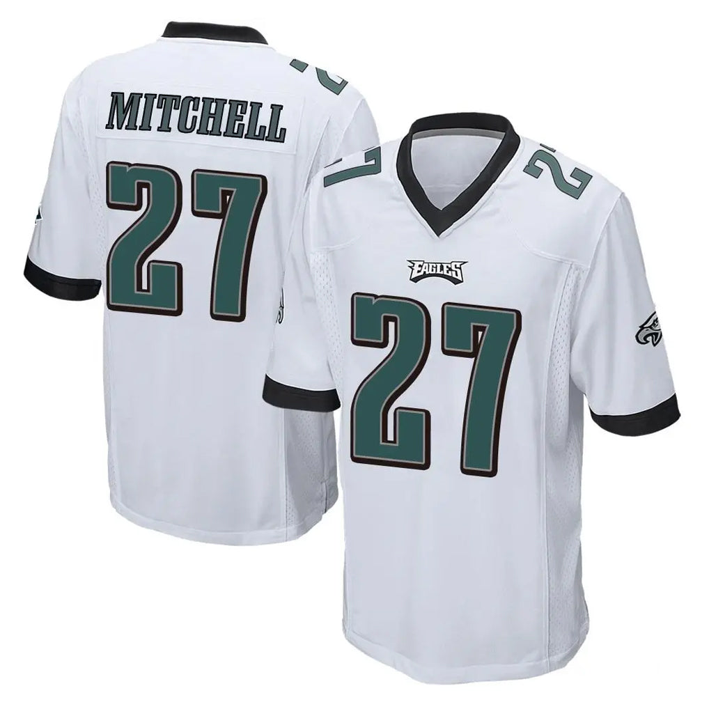 Fenge P.Eagles #27 Quinyon Mitchell Player White Home Game Stitched Jerseys
