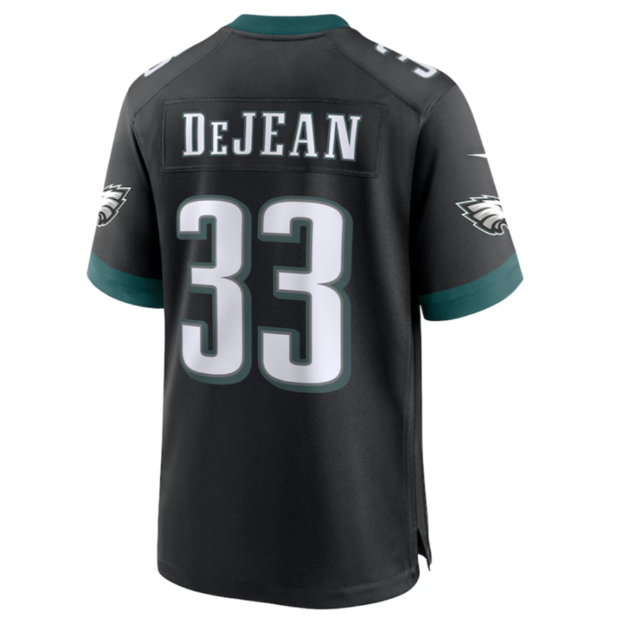 Fenge P.Eagles #33 Cooper DeJean Black 2024 Draft Alternate Player Game Jersey Stitched American Stitched Jersey