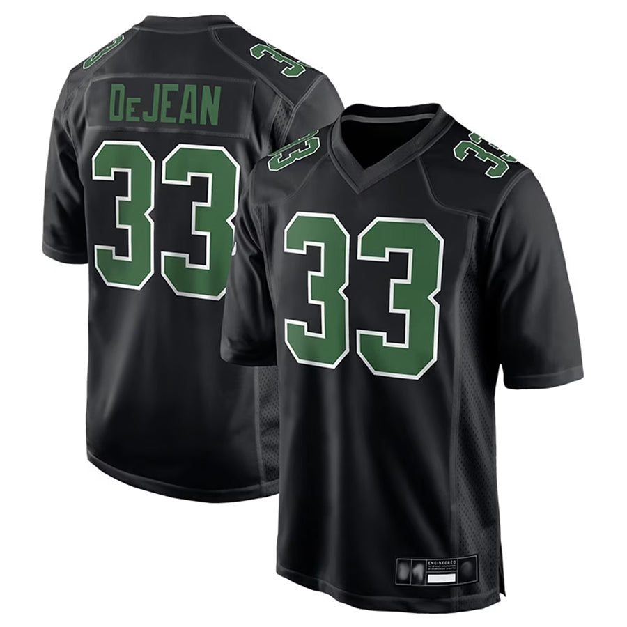 Fenge P.Eagles #33 Cooper DeJean Player Black Carbon Kelly Stitched Jerseys