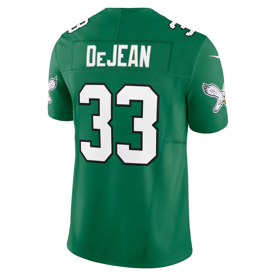 Fenge P.Eagles #33 Cooper DeJean Player Kelly Green Vapor F.U.S.E. Limited Stitched Jerseys