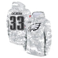 Fenge P.Eagles #33 Cooper DeJean Player Military Hoodie Arctic Camo Salute To Service Stitched Jerseys