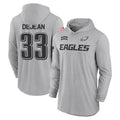 Fenge P.Eagles #33 Cooper DeJean Player Military Hoodie Gray Salute To Service Stitched Jerseys