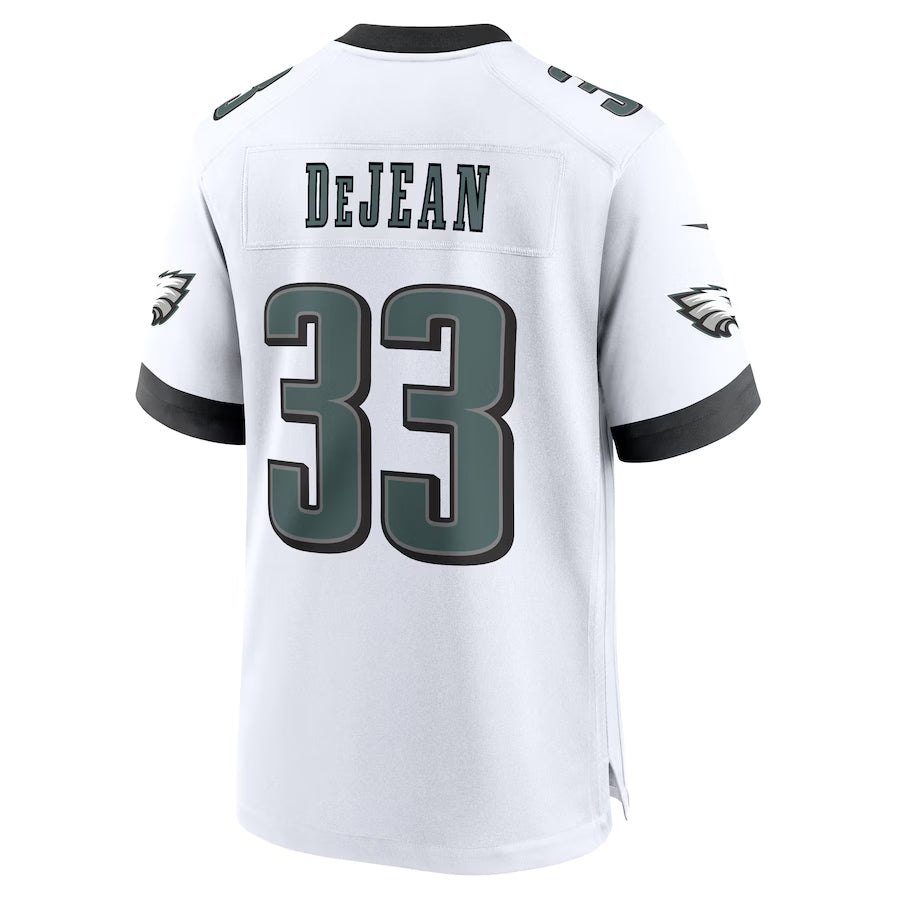 Fenge P.Eagles #33 Cooper DeJean Player White Home Game Stitched Jerseys