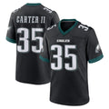 Fenge P.Eagles #35 Michael Carter II Player Black Game Home Stitched Jerseys