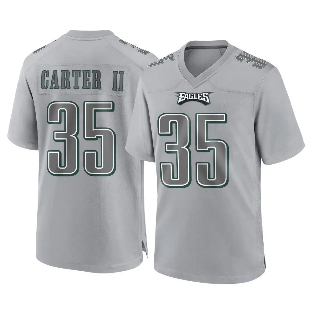 Fenge P.Eagles #35 Michael Carter II Player Gray Atmosphere Fashion Home Game Stitched Jerseys