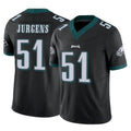 Fenge P.Eagles #51 Cam Jurgens Player Black Limited Vapor F.U.S.E. Home Game Stitched Jerseys