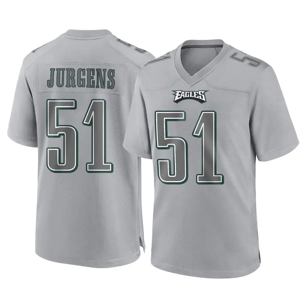 Fenge P.Eagles #51 Cam Jurgens Player Gray Atmosphere Fashion Home Game Stitched Jerseys