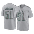 Fenge P.Eagles #51 Cam Jurgens Player Gray Atmosphere Fashion Home Game Stitched Jerseys