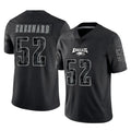 Fenge P.Eagles #52 Jonathan Greenard Player Black Reflective Limited Home Game Stitched Jerseys