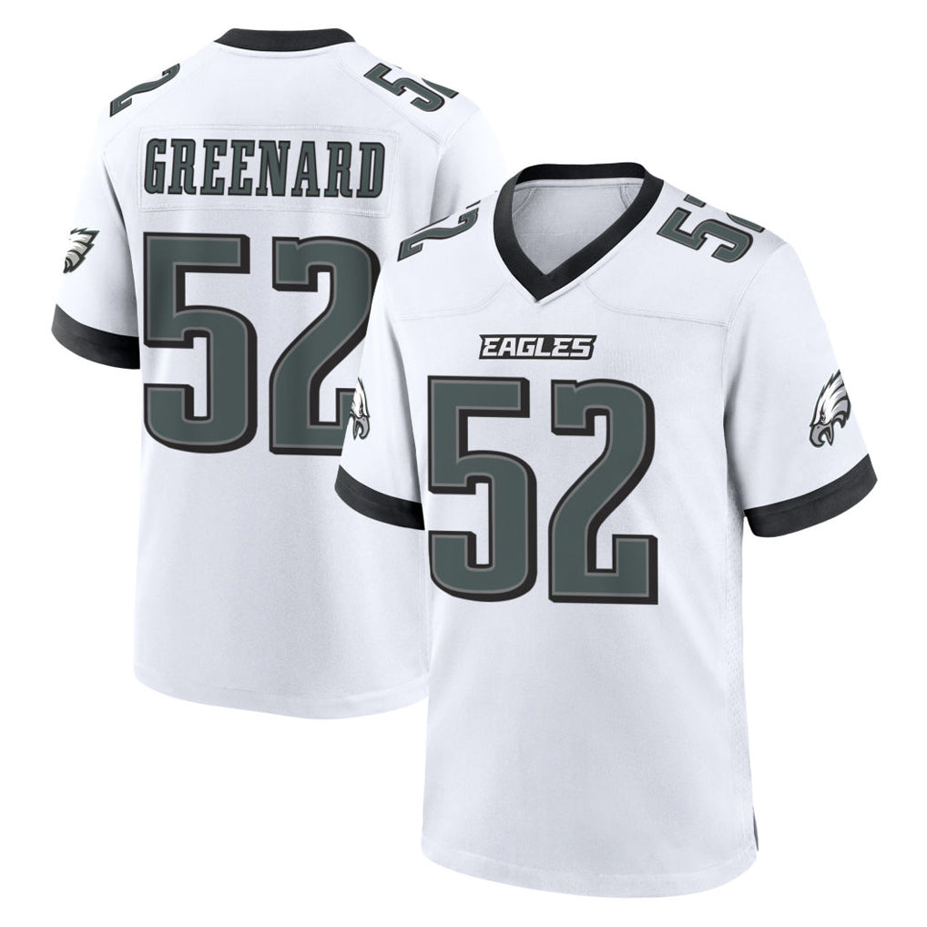 Fenge P.Eagles #52 Jonathan Greenard Player White Game Home Stitched Jerseys
