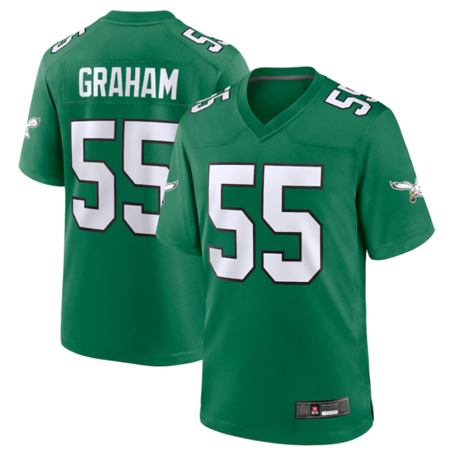 Fenge P.Eagles #55 Brandon Graham Kelly Green Alternate Game Stitched Jerseys