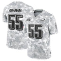 Fenge P.Eagles #55 Brandon Graham Player Arctic Camo Salute to Service Limited Stitched Jerseys
