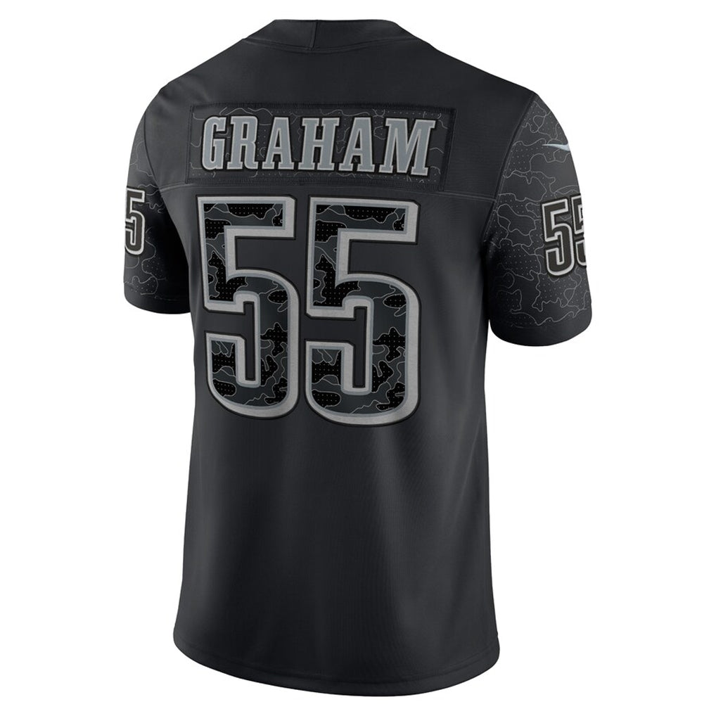 Fenge P.Eagles #55 Brandon Graham Player Black REFLECTIVE Limited Stitched Jerseys