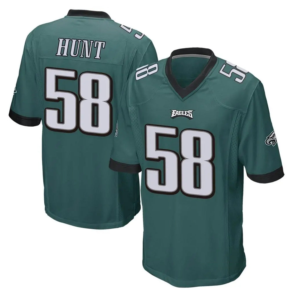 Fenge P.Eagles #58 Jalyx Hunt Player Team Color Green Home Game Stitched Jerseys