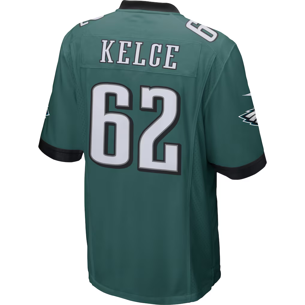 Fenge P.Eagles #62 Jason Kelce Midnight Green Game Stitched Jerseys