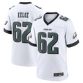 Fenge P.Eagles #62 Jason Kelce White White Game Stitched American Stitched Jerseys