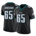 Fenge P.Eagles #65 Lane Johnson Player Black Limited Vapor F.U.S.E. Home Game Stitched Jerseys