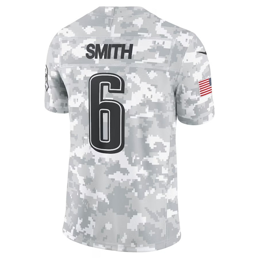 Fenge P.Eagles #6 DeVonta Smith Arctic Camo 2024 Salute to Service Limited Stitched Jerseys