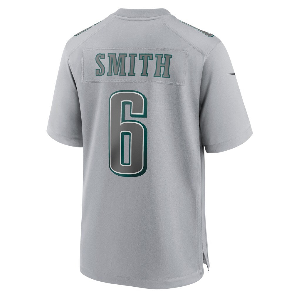 Fenge P.Eagles #6 DeVonta Smith Gray Atmosphere Fashion Game Stitched Jerseys