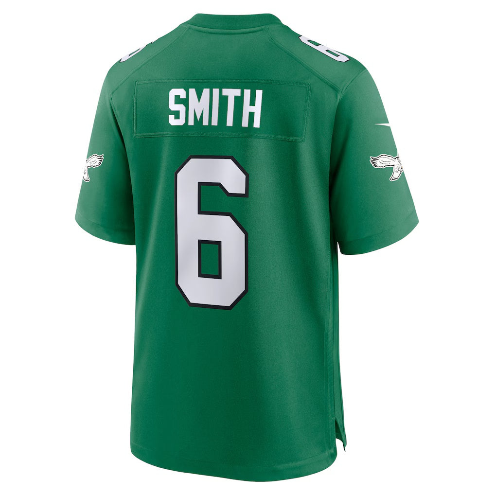 Fenge P.Eagles #6 DeVonta Smith Kelly Green Alternate Game Player Stitched Jerseys