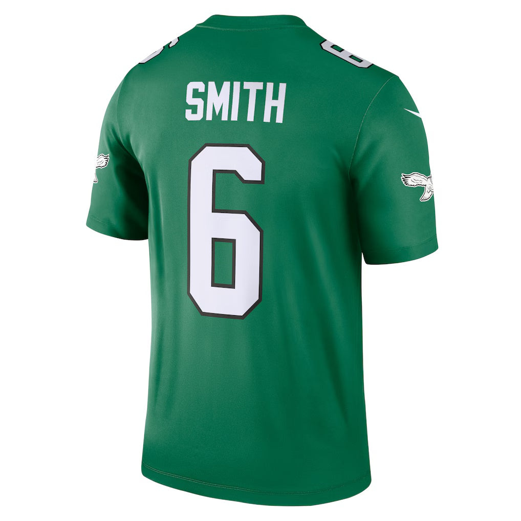 Fenge P.Eagles #6 DeVonta Smith Kelly Green Legend Player Performance Top Stitched Jerseys