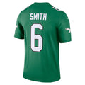 Fenge P.Eagles #6 DeVonta Smith Kelly Green Legend Player Performance Top Stitched Jerseys