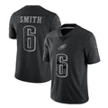 Fenge P.Eagles #6 DeVonta Smith Player Black REFLECTIVE Limited Stitched Jerseys