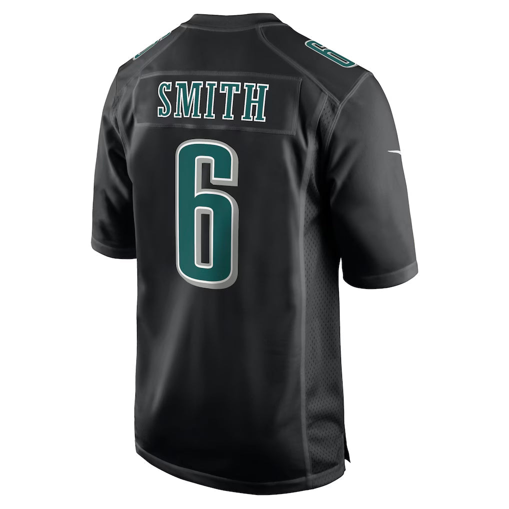 Fenge P.Eagles #6 DeVonta Smith Player Carbon Black Fashion Game Stitched Jerseys