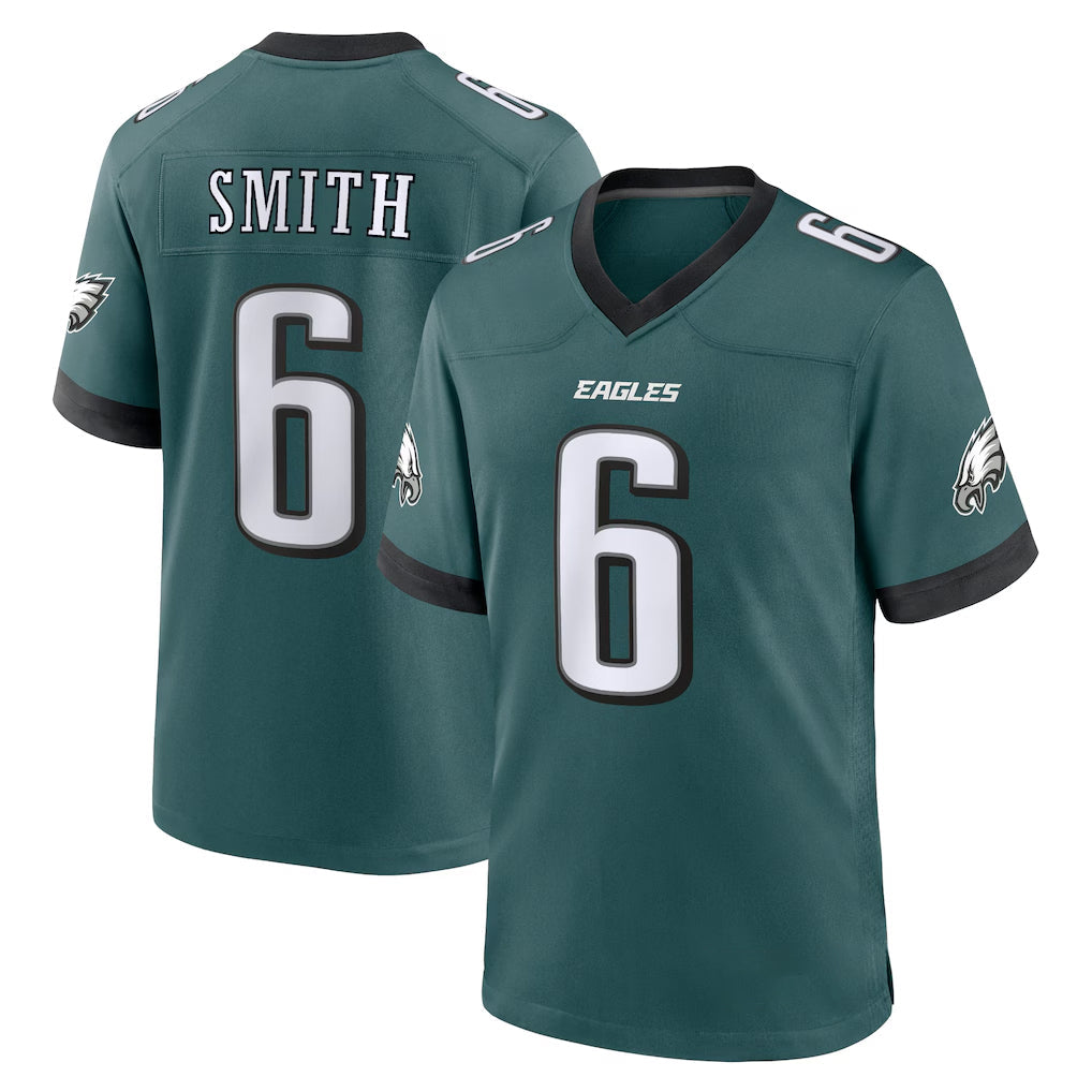 Fenge P.Eagles #6 DeVonta Smith Player Green Home Game Stitched Jerseys