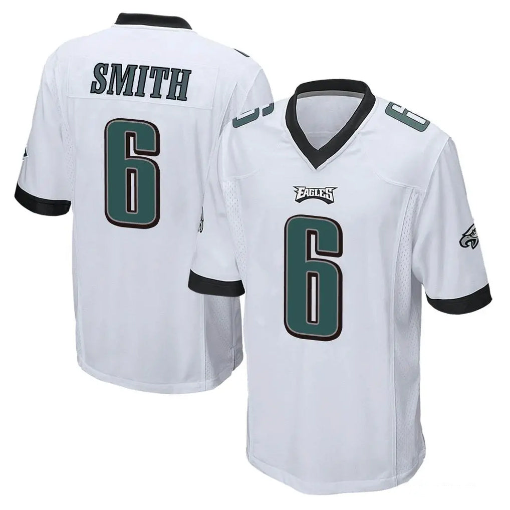 Fenge P.Eagles #6 DeVonta Smith Player White Home Game Stitched Jerseys