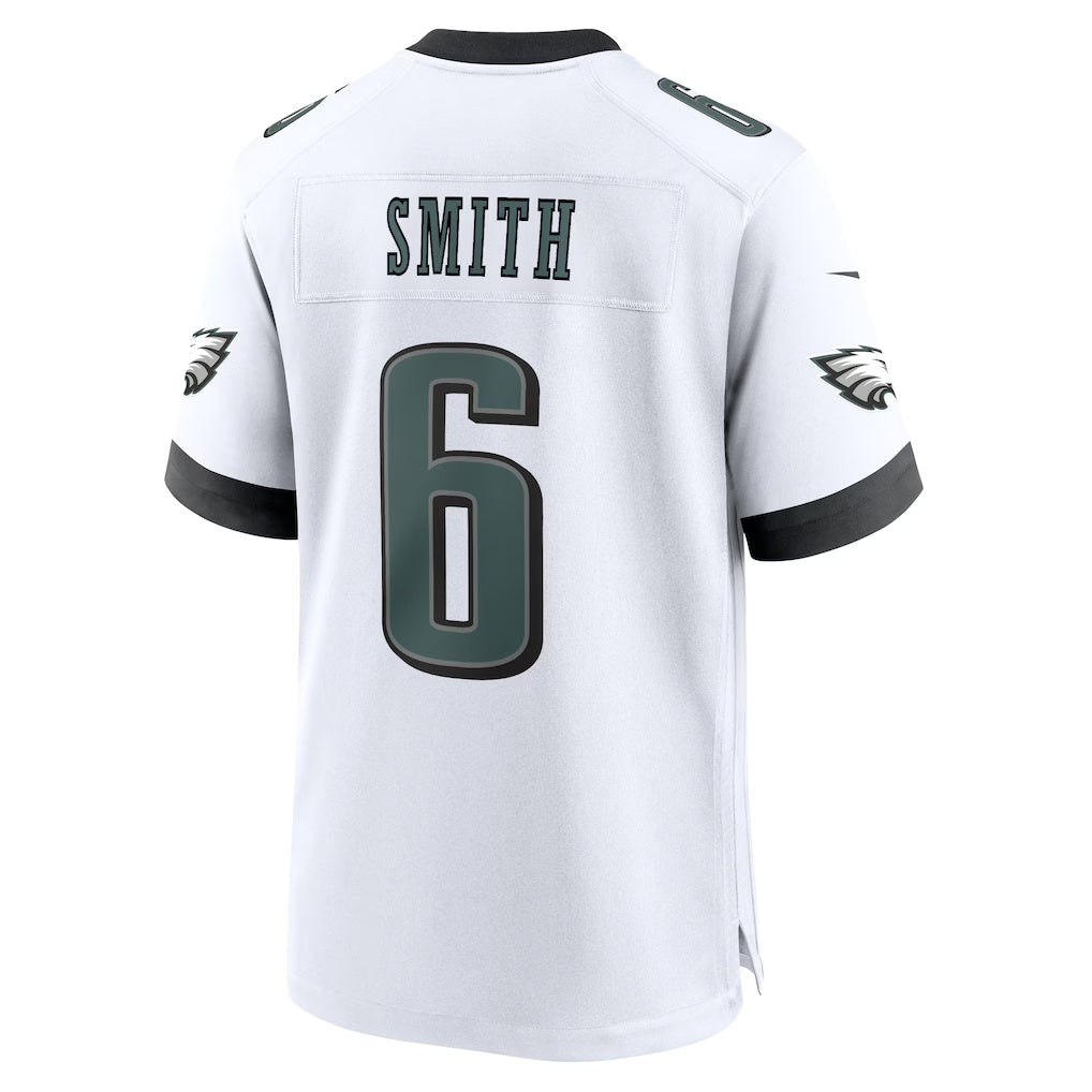 Fenge P.Eagles #6 DeVonta Smith White White Game Stitched Jerseys
