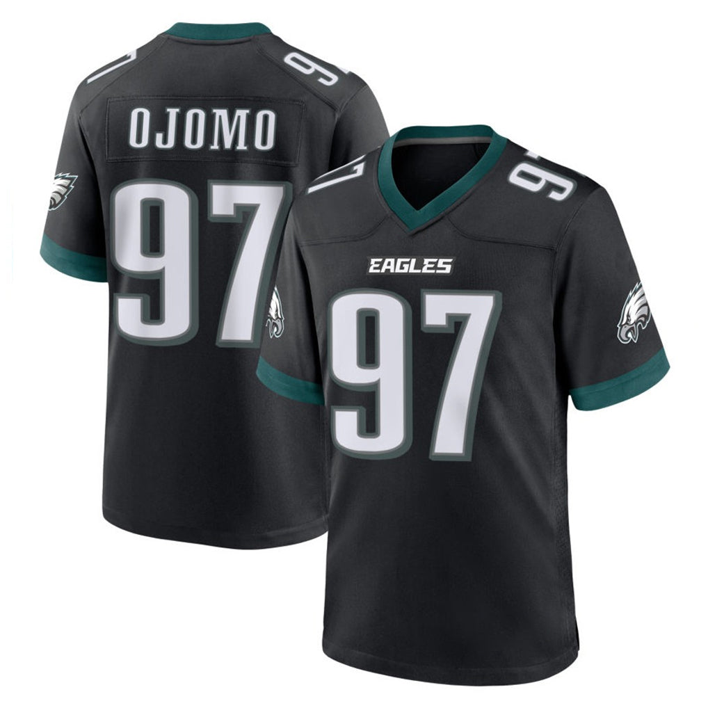 Fenge P.Eagles #97 Moro Ojomo Player Black Game Home Stitched Jerseys