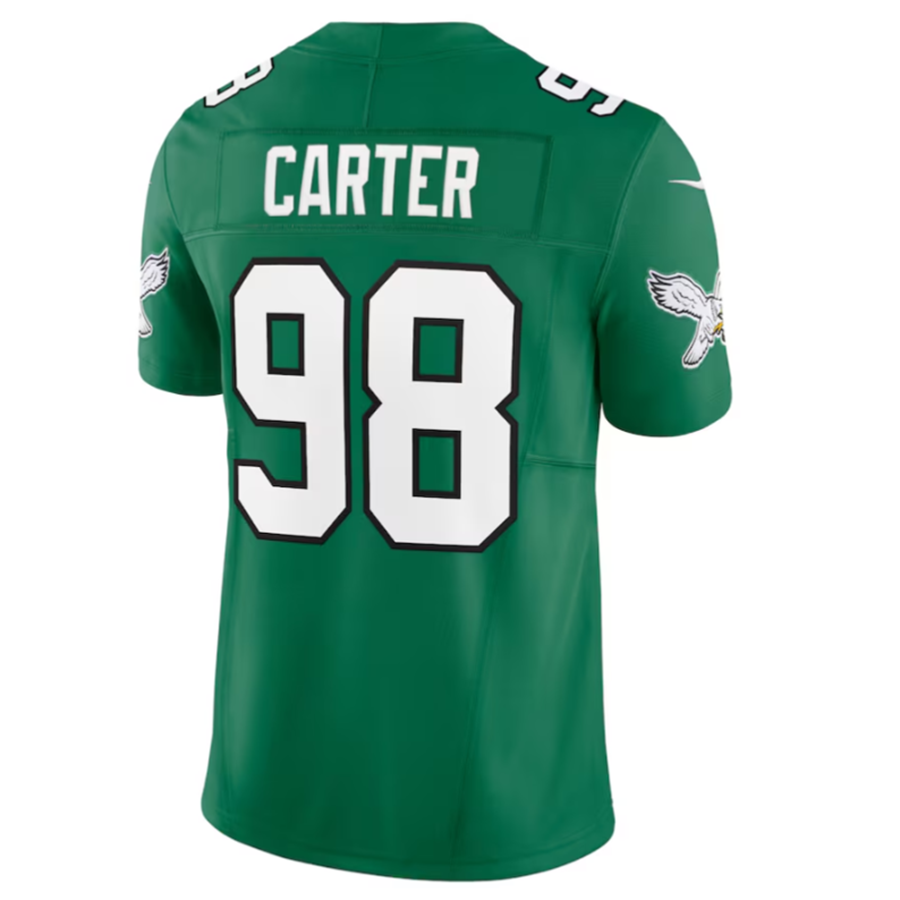 Fenge P.Eagles #98 Jalen Carter Green Alternate Vapor F.U.S.E. Limited Jersey Stitched American Stitched Jersey