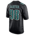 Fenge P.Eagles #98 Jalen Carter Player Black Fashion Game Stitched Jerseys