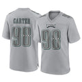 Fenge P.Eagles #98 Jalen Carter Player Gray Atmosphere Fashion Home Game Stitched Jerseys