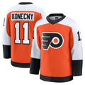 Fenge P.Flyers #11 Travis Konecny Burnt Orange Home Premium Jerseys