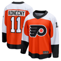 Fenge P.Flyers #11 Travis Konecny Orange Home Breakaway Jerseys