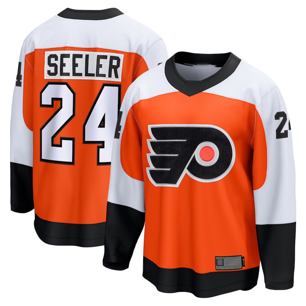 Fenge P.Flyers #24 Nick Seeler Orange Home Practice Jerseys