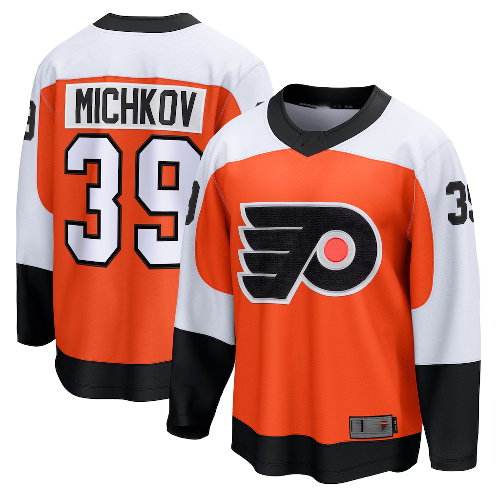 Fenge P.Flyers #39 Matvei Michkov Orange Home Premium Jerseys
