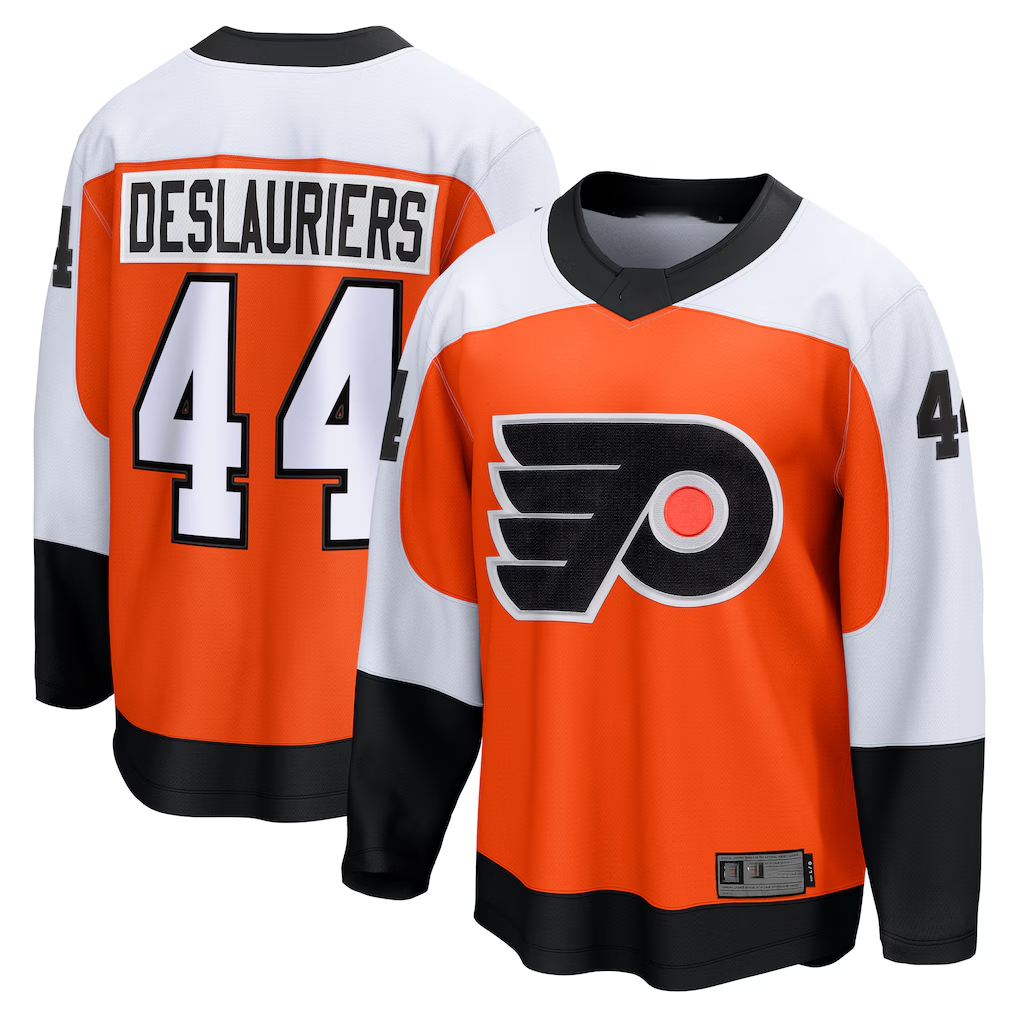 Fenge P.Flyers #44 Nicolas Deslauriers Orange Home Premier Breakaway Player Jerseys