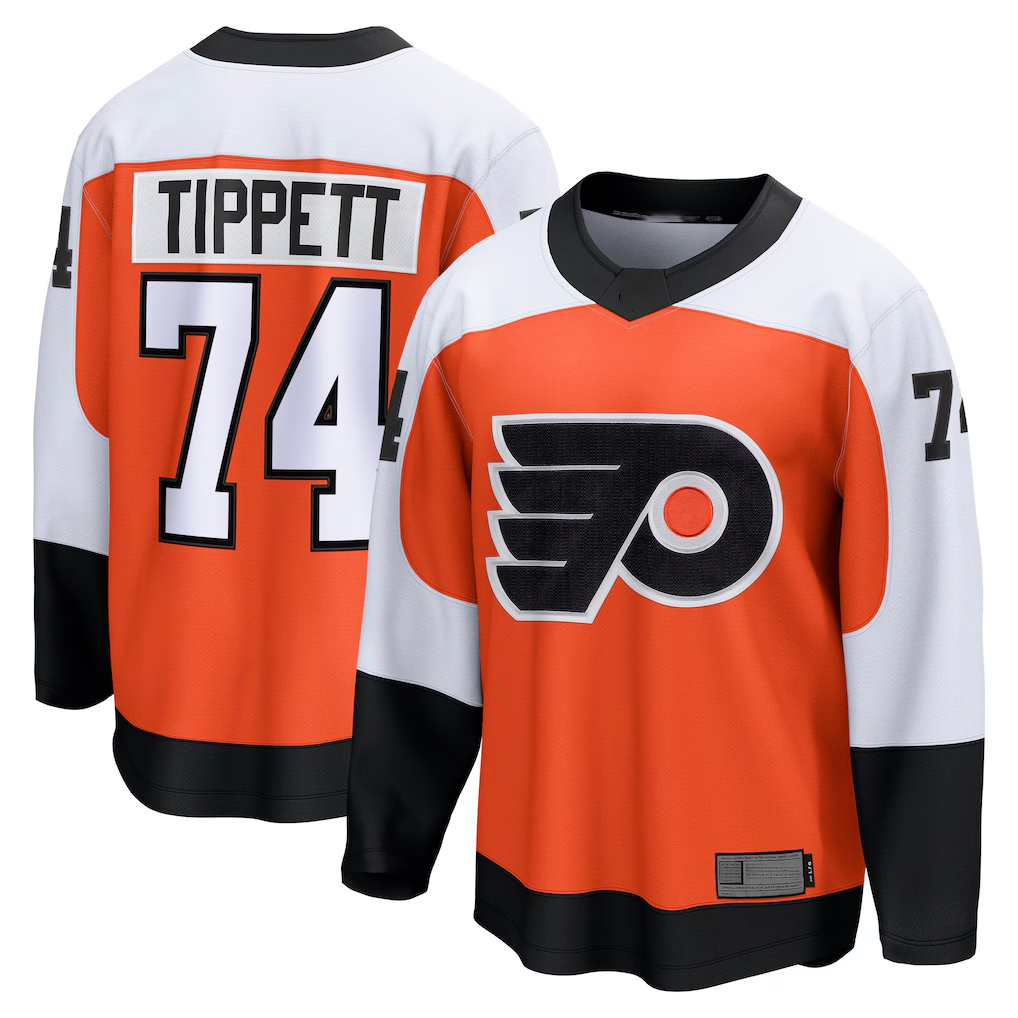 Fenge P.Flyers #74 Owen Tippett Orange Home Breakaway Jerseys