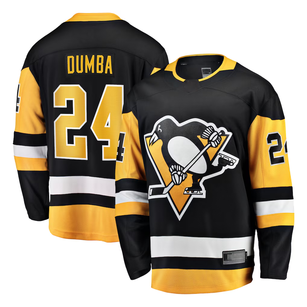 Fenge P.Penguins #24 Matt Dumba Black Home Breakaway Jerseys