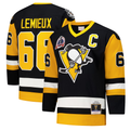 Fenge P.Penguins #66 Mario Lemieux Black 1991?92 Power Play Jerseys