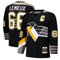 Fenge P.Penguins #66 Mario Lemieux Black 1996?97 Power Play Jerseys