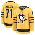 Fenge P.Penguins #71 Evgeni Malkin Gold Alternate Premium Player Jerseys