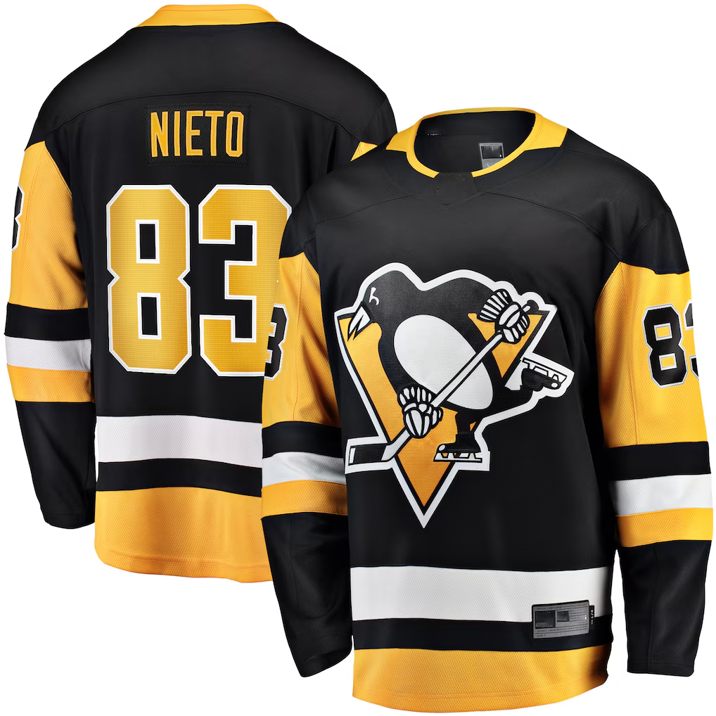 Fenge P.Penguins #83 Matt Nieto Black Home Breakaway Jerseys