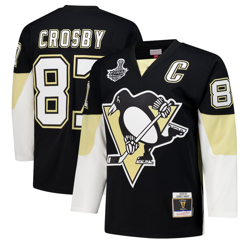 Fenge P.Penguins #87 Sidney Crosby Black 2008 Power Play Jerseys