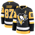 Fenge P.Penguins #87 Sidney Crosby Black Home Premium Jerseys